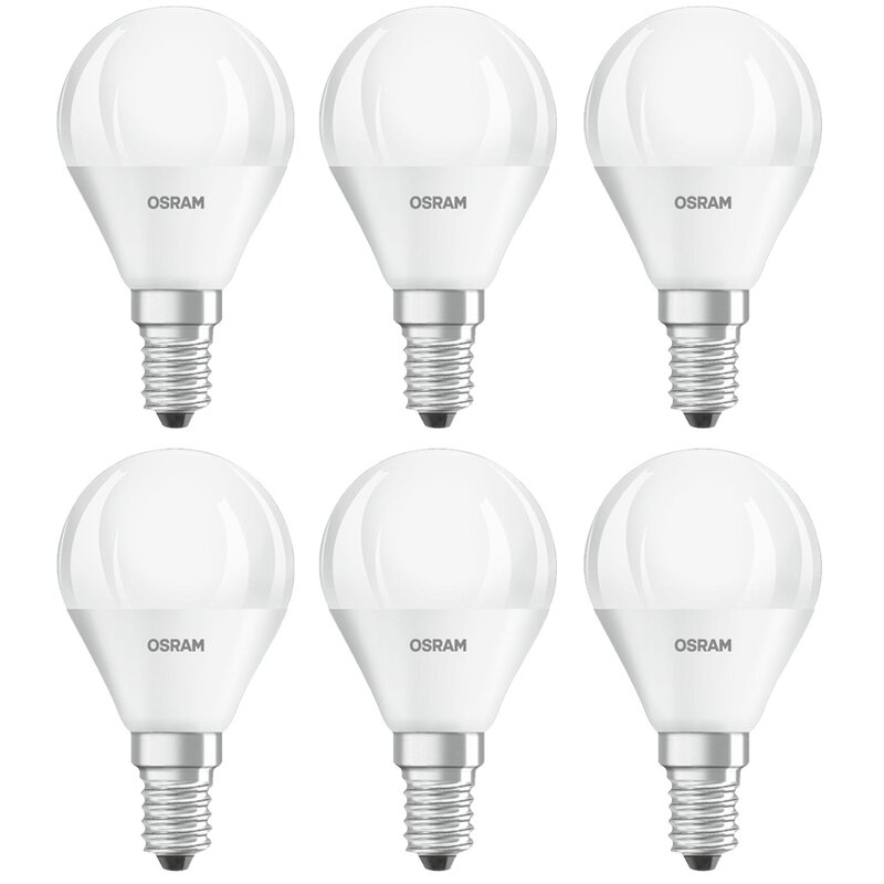 6 X Osram LED Star Classic P Leuchtmittel Tropfen 6W 40W E14 Matt 4