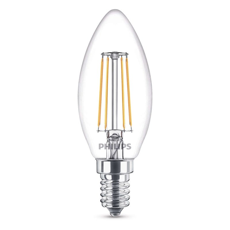 Philips Led Filament Kerze W W E Klar Lm Gl Hlampe Gl Hbirn