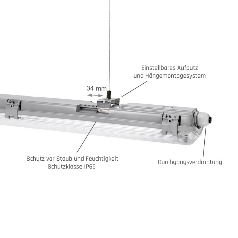 Led Feuchtraumleuchte Wannenleuchte Cm Ip F R X T Led R Hre G