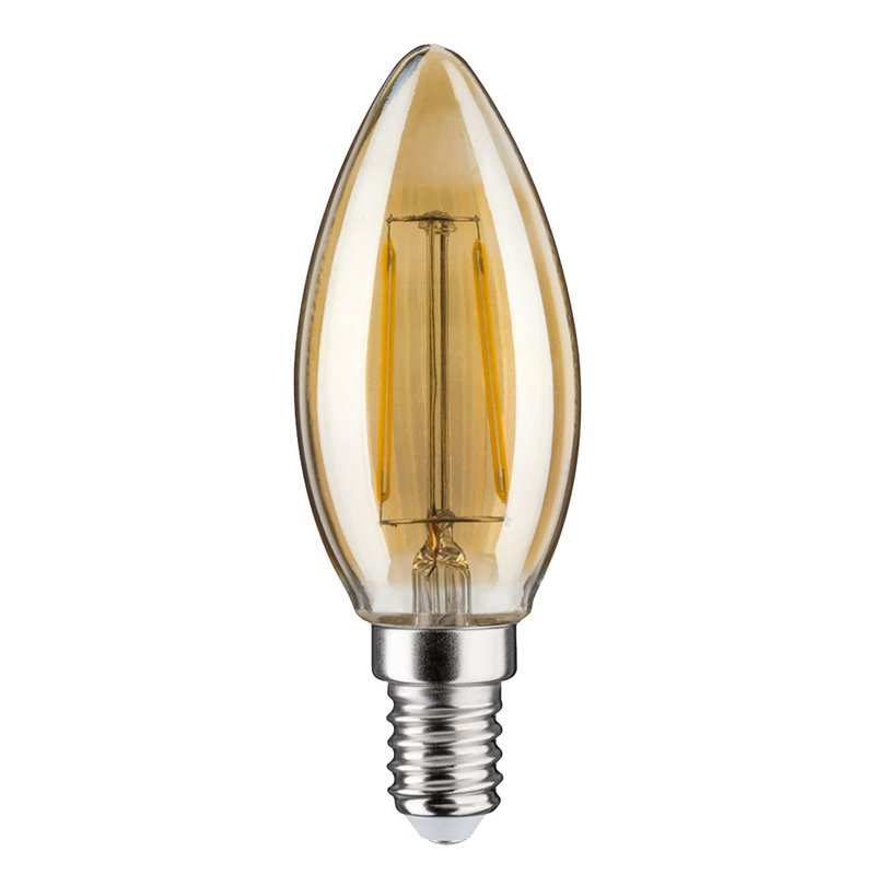 Paulmann Led Filament Kerze W W E Gold Extra Warmwei K