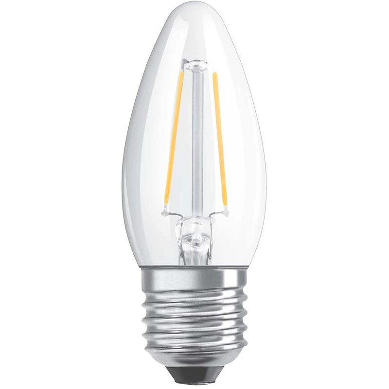 Osram LED Filament Leuchtmittel Kerzenform 4W 40W E27 Klar 470lm Wa