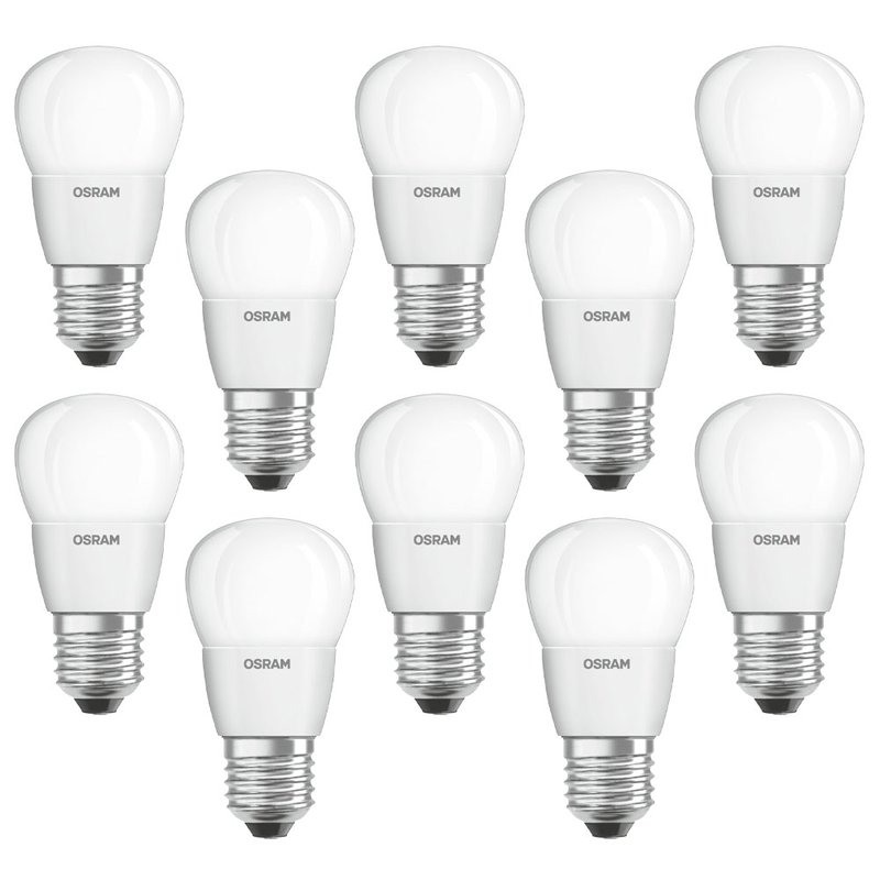 10 X Osram LED Leuchtmittel Star Tropfen Classic P 5W 40W E27 Matt