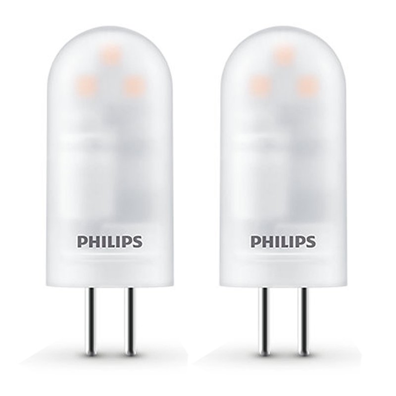 2 X Philips LED Leuchtmittel Stiftsockel 1 7W 20W G4 Matt 12V 205lm