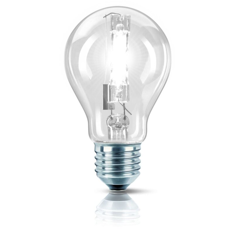 Philips Eco Halogen Glühbirne 42W 55W 60W E27 Glühlampe klar 610l