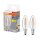 2 x Osram LED Filament Kerzen 4W = 40W E14 klar 470lm warmweiß 2700K