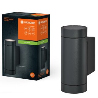 Ledvance Außenwandleuchte Endura Classic Grau IP65 max. 2 x 35W GU10 ohne Leuchtmittel
