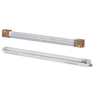 Ledvance LED Feuchtraumleuchte 120cm 2 x 13,5W T8 Röhre 3100lm Neutralweiß 4000K IP65