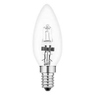 Ormalight Eco Halogen Kerze Glühbirne 18W = 25W E14 klar Glühlampe warmweiß dimmbar