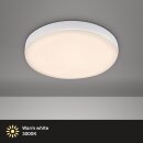 Briloner LED Einbauleuchte Weiß Ø10cm IP44 6W 700lm Warmweiß 3000K