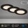 3 x Briloner LED Einbauleuchte Schwarz rund Ø11,5cm IP44 6W 650lm Warmweiß 3000K