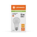 10 x Ledvance LED A60 Birne 8W = 60W E27 806lm matt warmweiß 2700K