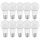 10 x Ledvance LED A60 Birne 8W = 60W E27 806lm matt warmweiß 2700K