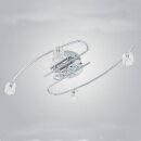 Eglo Halogen Deckenleuchte Virgo Chrom 58cm 4 x 20W + 2 x...