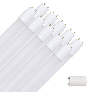 10 x LED Leuchtmittel T8 Röhre 120cm 18W G13 1850lm 840 neutralweiß 4000K inklusive Starter