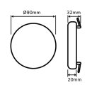 LED Line LITE LED Downlight Einbaupanel Ledom Weiß Frameless Ø9cm 8W 800lm warmweiß 2700K