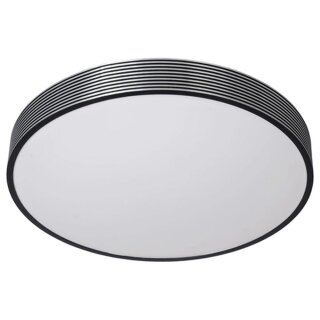 Lucide LED Deckenleuchte Malin Schwarz Ø39cm 24W 1920lm warmweiß 2700K 3-Stufen-Dimmbar