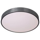 Lucide LED Deckenleuchte Malin Schwarz Ø39cm 24W 1920lm warmweiß 2700K 3-Stufen-Dimmbar