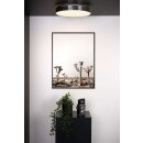 Lucide LED Deckenleuchte Malin Schwarz Ø39cm 24W 1920lm warmweiß 2700K 3-Stufen-Dimmbar