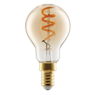 Eglo LED Spiral Filament Tropfen 4W = 15W E14 Gold 145lm warmweiß 2000K Dimmbar