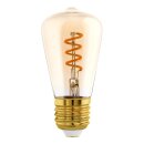 Eglo LED Spiral Filament Edison 4W = 15W E27 Gold 145lm...