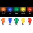 10er Set farbige LED Leuchtmittel Birnenform 3W = 25W E27 Rot Gelb Grün Blau Orange auch Außenbereich