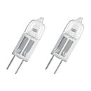 2 x Osram Eco Halogen Stiftsockellampe 7W = 10W G4 klar...