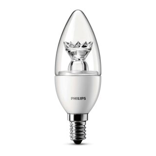 Philips LED Leuchtmittel Kerze 3W = 25W E14 klar warmweiß 2700K