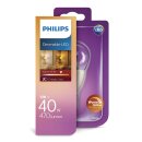 Philips LED WarmGlow Tropfen 6W = 40W E14 klar...