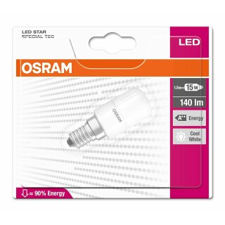 Osram LED T26 Röhre Special 1,5W = 15W E14 matt 140lm kaltweiß 6500K