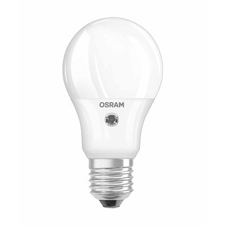 Osram LED Daylight Sensor Classic A Birnenform 5W = 40W E27 matt warmweiß 2700K