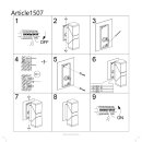 LED Wandleuchte Außen & Innen 13W 590lm verstellbar dunkelgrau IP54 110°