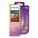 Philips LED Leuchtmittel Windstoß Kerze 4W = 25W E14 klar WarmGlow warmweiß 2200-2700K DIMMBAR