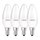 4 x Osram LED Kerze Superstar Classic B40 6,5W = 40W E14 matt warmweiß GLOWdim 2000K-2700K DIMMBAR