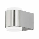 Eglo LED Außenwandleuchte Briones 2 x 3W Silber...