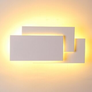 LED Design Innen-Wandleuchte weiß Rechtecke 12W 1560 Lumen warmweiß 3