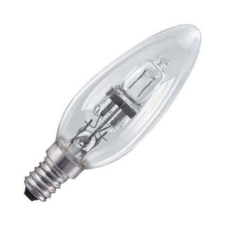 mlight Halogen Leuchtmittel Kerze 42W = 55W E14 klar 630lm warmweiß 2700K dimmbar