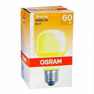 Osram Special Insecta Glühbirne 60W Insekten Insektenschutz Glühlampe 60 Watt