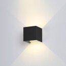 LED Wandleuchte Wandlampe schwarz eckig 6W 490lm 3000K...