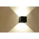 LED Wandleuchte Wandlampe schwarz eckig 6W 490lm 3000K...