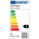 10 x Spectrum LED Leuchtmittel Birnenform 7W = 40W E27...