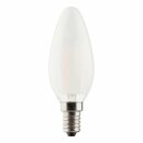 3 x Müller-Licht LED Filament Retro Leuchtmittel Kerze 4W = 40W E14 matt 470lm warmweiß 2700K