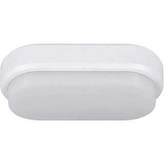 Müller-Licht LED Wand- & Deckenleuchte Ipsum Feuchtraum oval Weiß IP54 8W 650lm Neutralweiß 4000K