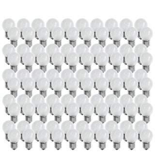 100 x Leuci Glühbirne Tropfen 25W E27 MATT Glühlampe 25 Watt Glühbirnen Glühlampen