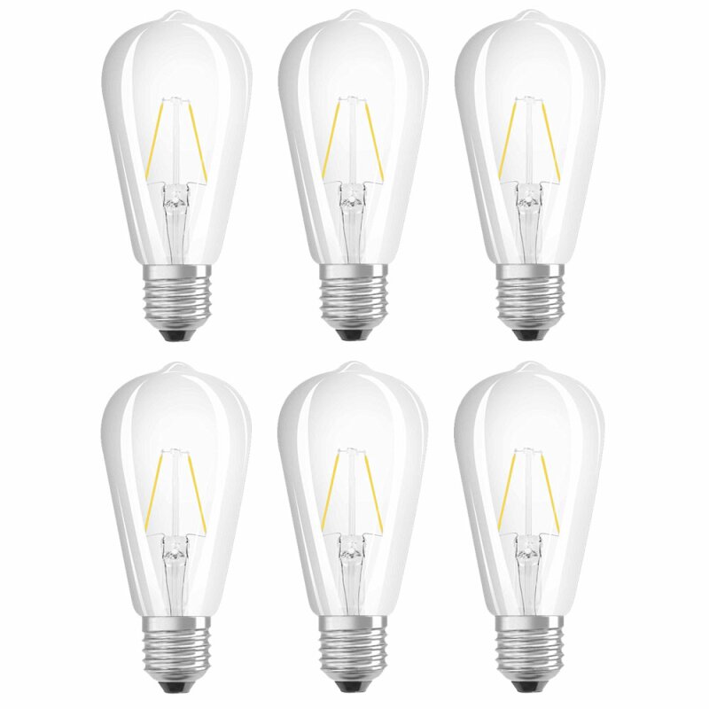 X Osram Led Filament Edison St Leuchtmittel W W E Klar War