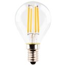 3 x Müller-Licht LED Filament Leuchtmittel Tropfenform 4W = 40W E14 klar 470lm warmweiß 2700K