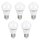 5 x I-Glow LED Leuchtmittel Birnenform A60 6W = 40W E27 matt 470lm warmweiß 2700K