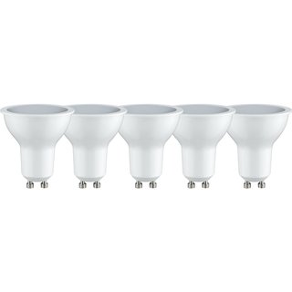 5 x Müller-Licht LED Leuchtmittel Reflektor 4,5W GU10 320lm 3000K warmweiß