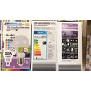 Lightway LED Leuchtmittel Birnenform A60 9W = 60W E27 matt 806lm RGB+ warmweiß 2700K dimmbar Fernbedienung