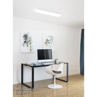 80cm & Müller-Licht Deckenleuchte 2200lm LED Wand- 33W Memo Weiß DIM