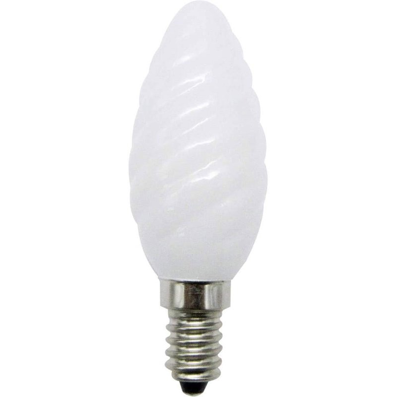 LightMe LED Filament Leuchtmittel Kerze gedreht 3,5W = 25W E14 matt 2